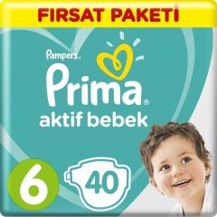 PRİMA AKTİF BEBEK FIRSAT PAKETİ EXTRA  LARGE  40 LI *2