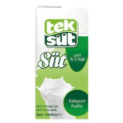 TEKSÜT T.YAĞLI SÜT 1LT