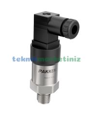 Basınç Transmiteri 0-10 BAR, 4-20mA çıkışlı, G1/4'' Erkek Dişli Basınç Transmitteri, Mini Soketli, AISI316L SS Paslanmaz Gövde, MPS-10 PAKKENS