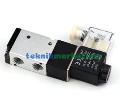 1/4'' Elektrikli 3/2 Pnömatik Yön Valfi Tek Bobin-Yay Pnomatik Solenoid Valf 3V210-08