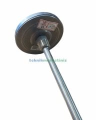 Ø100mm 0/+160°C Derece, Arkadan Çıkışlı G1/2'' Bi-Metal Sıcaklık Ölçer, Termometre, Paslanmaz Termovilli Mekanik Isı Gösterge Saati, EN 13190, CL2,0 PAKKENS, Dalma Boyu :