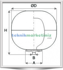 24 Litre İtalyan Tip, Dikey Genleşme Tankı, Hidrofor Tankı