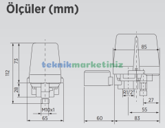 4 - 16 Bar ETNA Basınç Şalteri (Otomatiği) - Druck Şalter PA-3V Trifaze - Monofaze G½''
