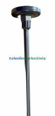 Ø63mm 500 C° 20 cm Dalma Boylu Fırın / Taş Fırın Termometresi PAKKENS