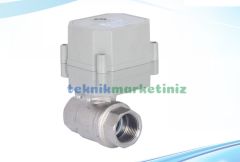 3/4'' EVM20-N2-C2 MİNİ ELEKTRİK AKTÜATÖRLÜ 2/2 YOLLU DİŞLİ MOTORLU KÜRESEL VANA