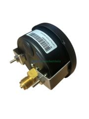 Ø100mm -760/0 mmHg Panotip Arka Bağlantılı Kurutip CL1,0 Hassas Vakum Ölçer, Vakummetre G1/2'' Prinç Bağlantı Elemanlı Class 1,0 PAKKENS