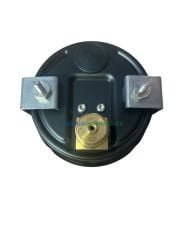 Ø100mm -760/0 mmHg Panotip Arka Bağlantılı Kurutip CL1,0 Hassas Vakum Ölçer, Vakummetre G1/2'' Prinç Bağlantı Elemanlı Class 1,0 PAKKENS