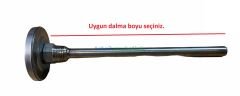 Ø63mm 0/+200°C Derece, Arkadan Çıkışlı G1/2'' Bi-Metal Sıcaklık Ölçer, Termometre, Paslanmaz Termovilli Mekanik Isı Gösterge Saati, EN 13190, CL2,0 PAKKENS, Dalma Boyu :