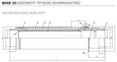 BKKB-50 Kaynak Boyunlu Boru Kompansatörü Dekoratif Tip