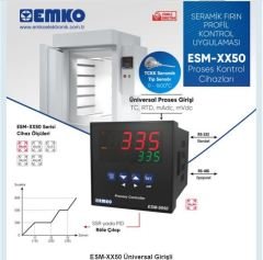 ESM-7750 Üniversal Girişli PID Smart I/O Modül Sistemli Proses Kontrol Cihazı 1x Röle Çıkışlı, RS-232 Modbus RTU Haberleşmeli