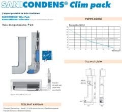 Sanicondens Clim Pack Klima Yoğuşma Suyu Drenaj Tahliye Pompası