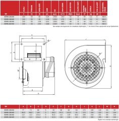 BDRS 125-50 Sac Gövdeli Salyangoz Fan