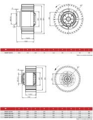 BASSF 140-60 Dıştan Rotorlu Radyal Soğutma Fanı