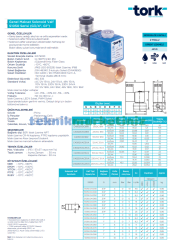 1/2'' Sıfır Basınç Normalde Kapalı Solenoid Vana TORK S1050.03.060 (0 - 6 BAR), Dolu Gövde Direk Çekmeli 0 Basınç Seri (6mm Orifis)