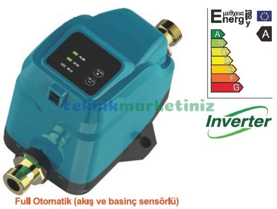 Sessiz Güneş Enerjisi, Musluk 1,2 Bar Basınç Arttırıcı Pompa, Sıcak Su Hidroforu, Pompamat SMART