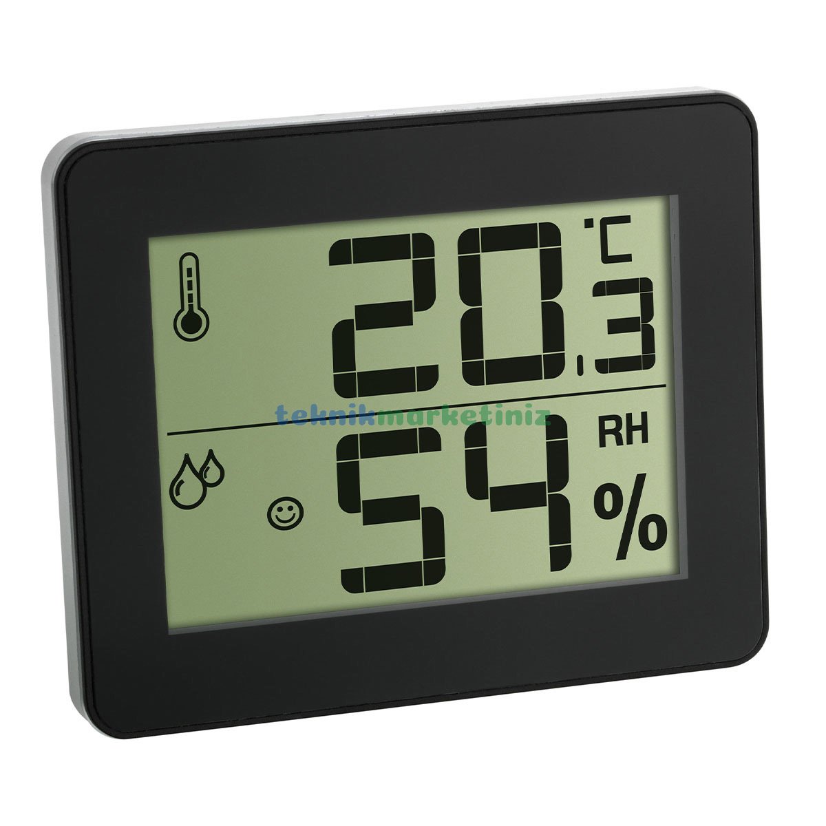 Dijital Sıcaklık ve Nem Ölçer ''Slim'', Termometre-Higrometre TFA Dostmann 30.5027.01 TM832.1044.01