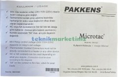 Ø60mm 0/200 C° Tek Elektrik Kontaklı Termometre, Gaz Dolgulu Sıcaklık / Hararet Ölçer, Arkadan Bağlantılı Panotip PAKKENS Microtac