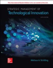 Strategic Management of Technological Innovation