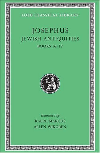 L 410 Vol XI, Jewish Antiquities, Vol VII, Books 16-17