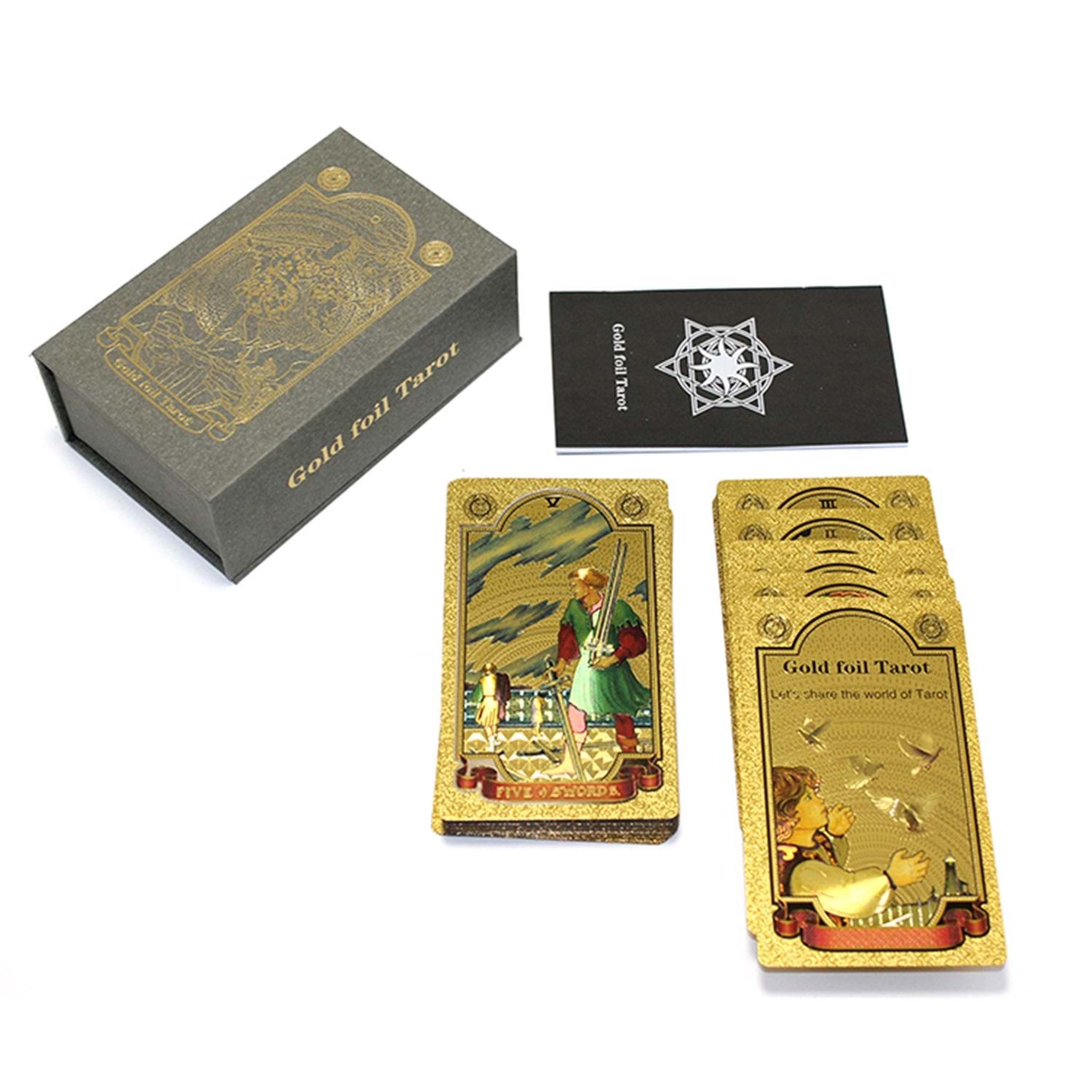 Premium Silver-Gold Tarot Kartı