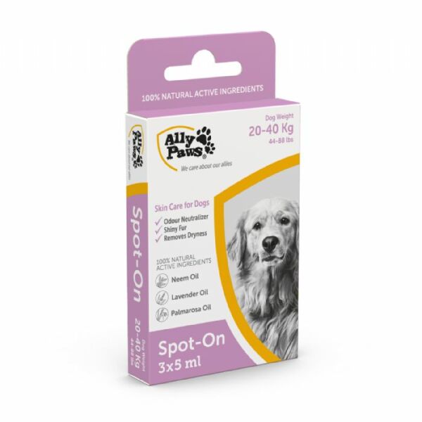 ALLY PAWS SPOT-ON 20-40KG KÖPEK ENSE DAMLASI 3X5ML