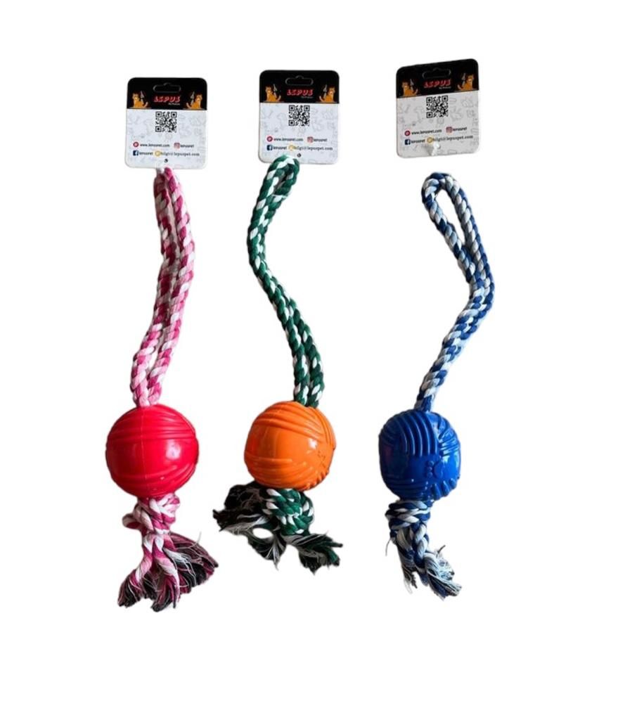 KÖPEKLER İÇİN İPLİ BALL OYUNCAK