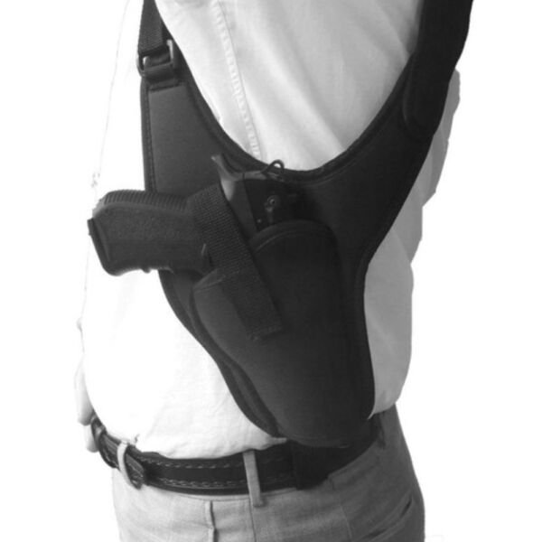 Salvatore Universal 9mm Leather Armpit Axilla Underarm Shoulder Gun Holster Pistol Case for Gun Owners and Accessories