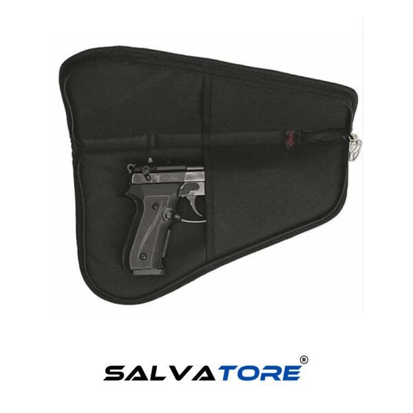 Salvatore Professional Fabric Triangle Gun Carrier Bag Case - Holdall Tote Bag Compatible with All Pistols