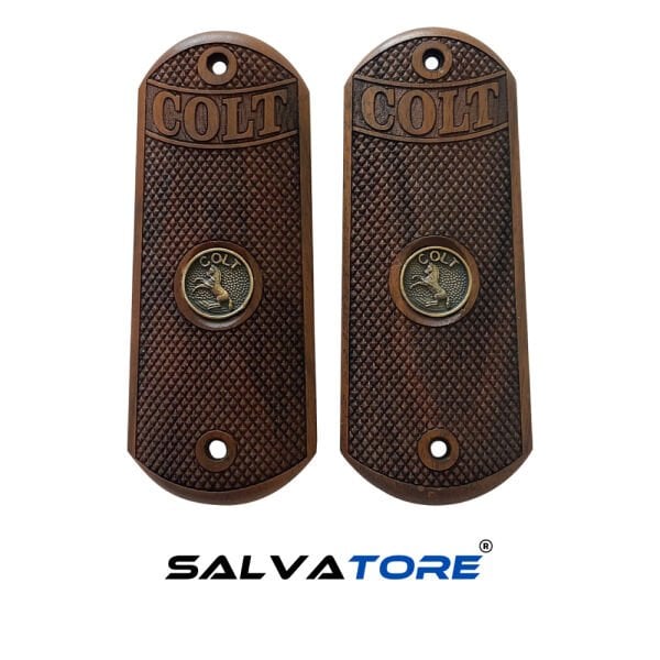 Salvatore Walnut Handle Fits Colt 1903&1908 hammerless - Professional Quality Grip