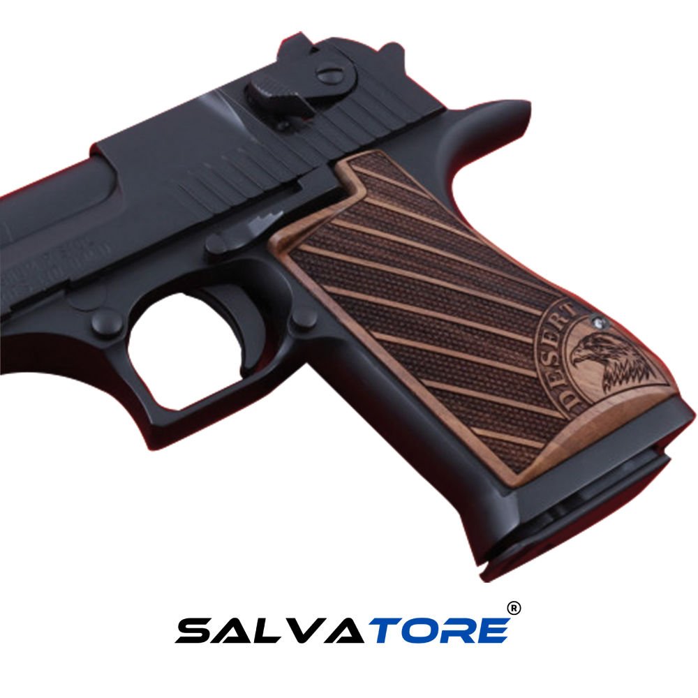 Salvatore Walnut Pistol Grips Handle Handmade for Desert Eagle Mark I & Mark VII & Mark XIX Tactical Airsoft