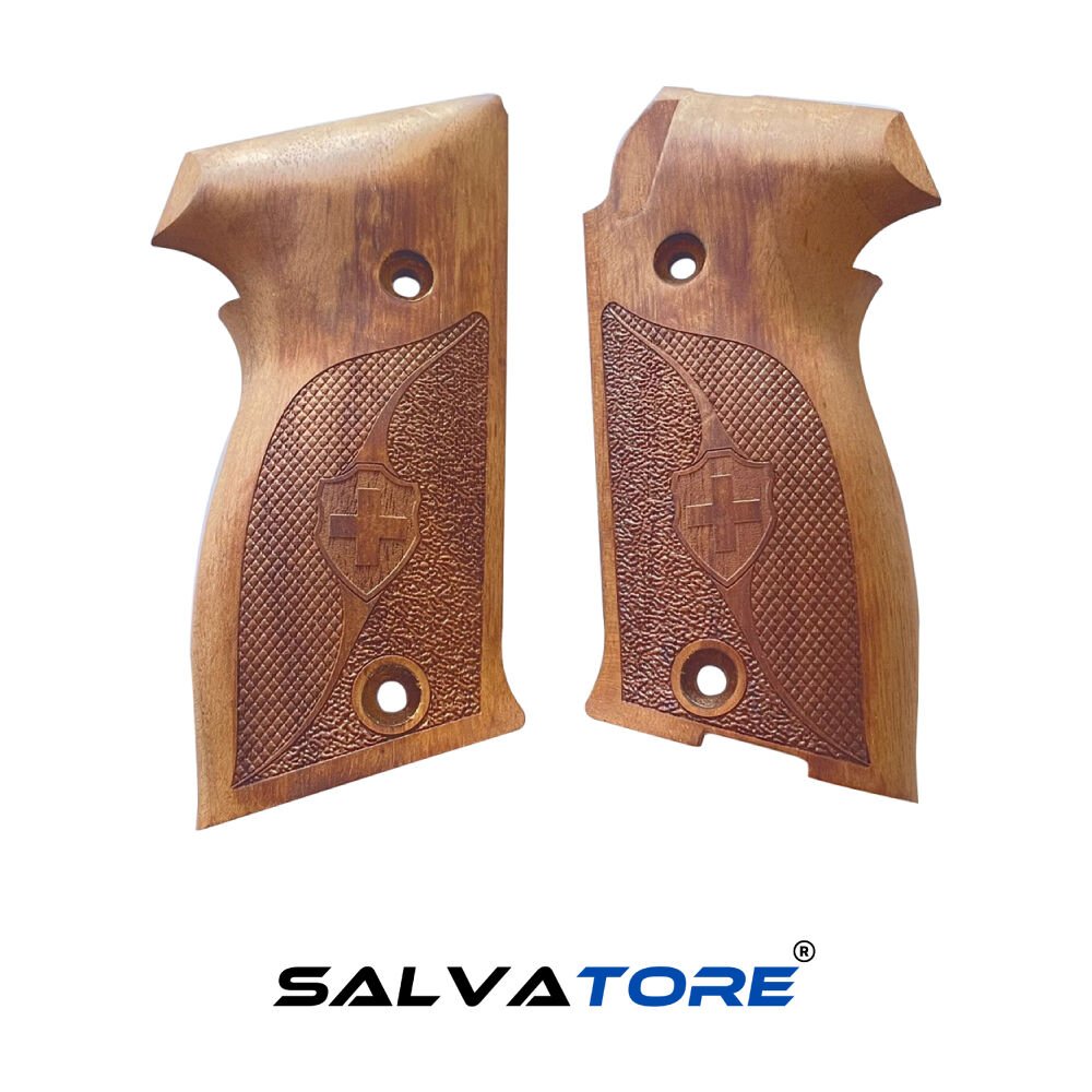 Salvatore Walnut Handle Grips for Sig Sauer P220 - Professional Grade Accessory Tactical Airsoft Equipment Pistol Gun