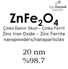 Nano Çinko Demir Oksit Tozu 20 nm