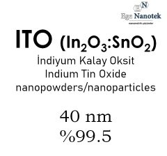 Nano İndiyum Kalay Oksit Tozu 95:5 40 nm