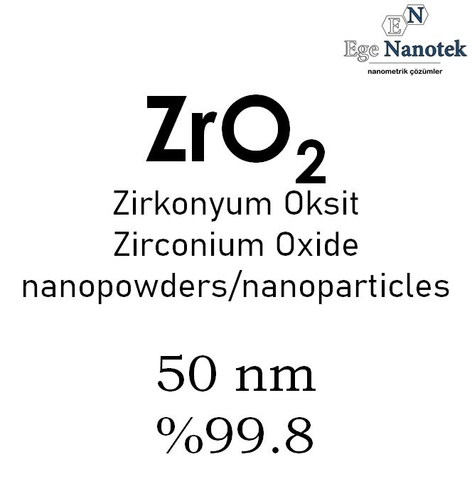 Nano Zirkonyum Oksit Tozu 50 nm
