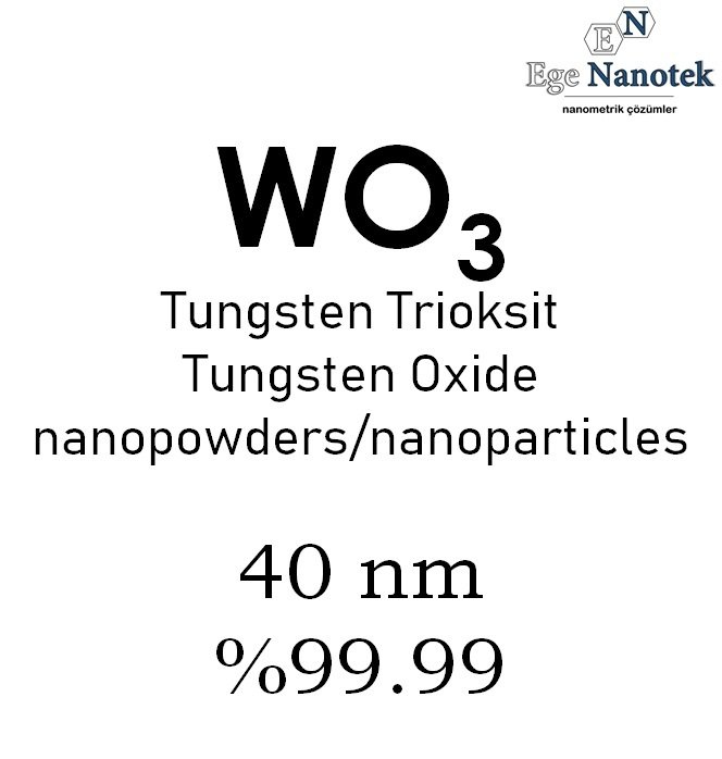 Nano Tungsten Trioksit Tozu Ortorombik 40 nm