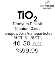 Nano Titanyum Dioksit Tozu Rutil Rutile 40-50 nm