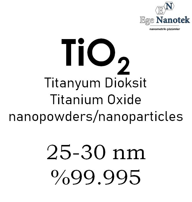 Nano Titanyum Dioksit Tozu 25-30 nm