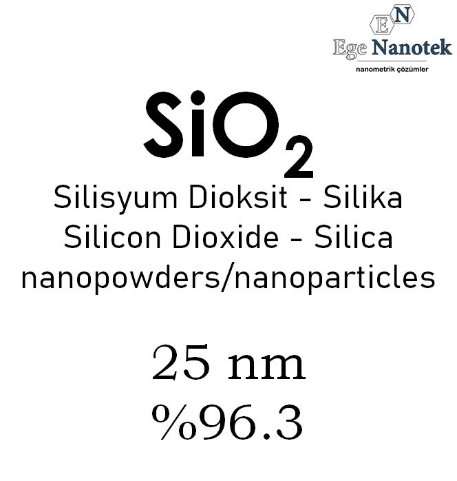 Nano Silisyum Dioksit Tozu 25 nm