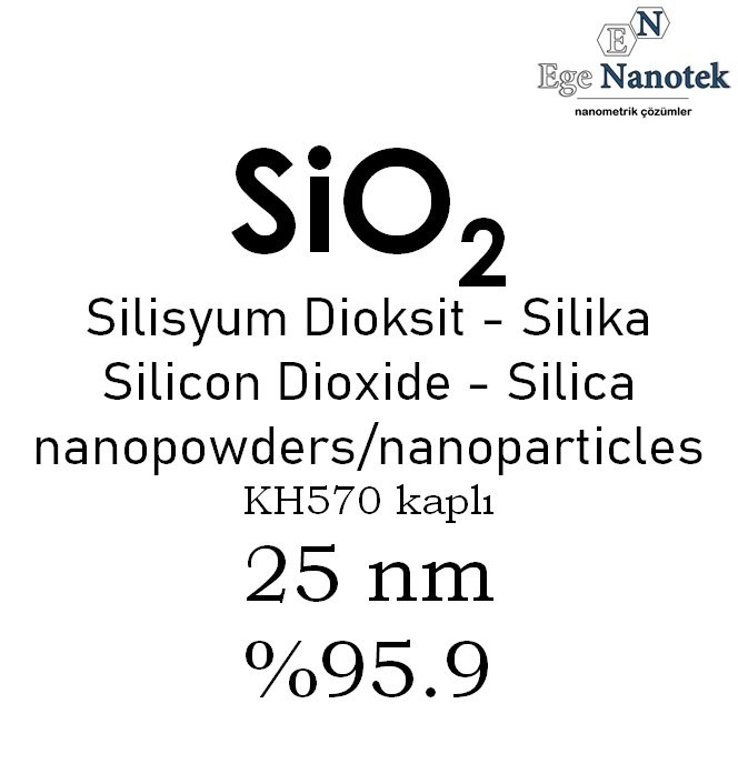 Nano Silisyum Dioksit Tozu 25 nm KH570 kaplı