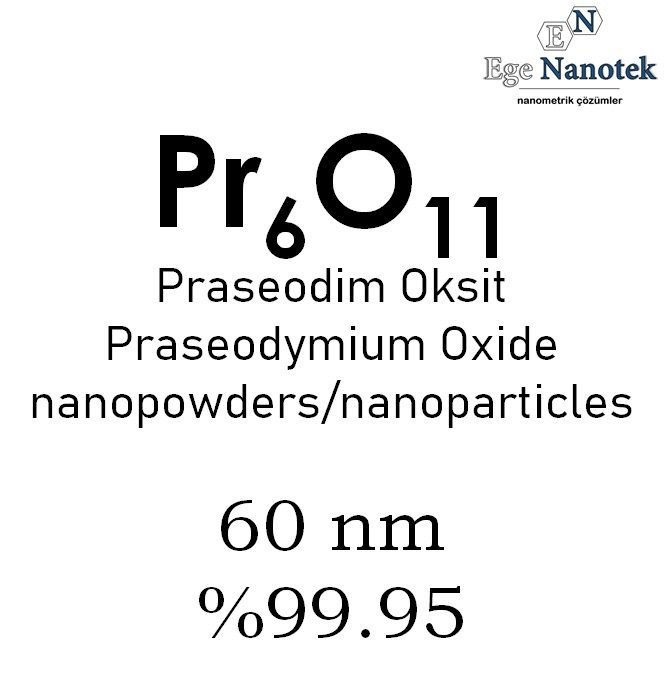 Nano Praseodim Oksit Tozu 60 nm