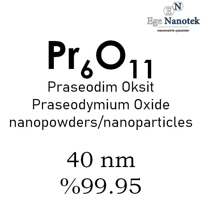 Nano Praseodim Oksit Tozu 40 nm