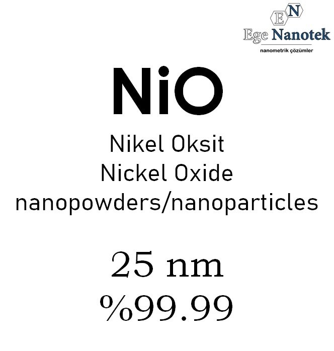 Nano Nikel Oksit Tozu 25 nm