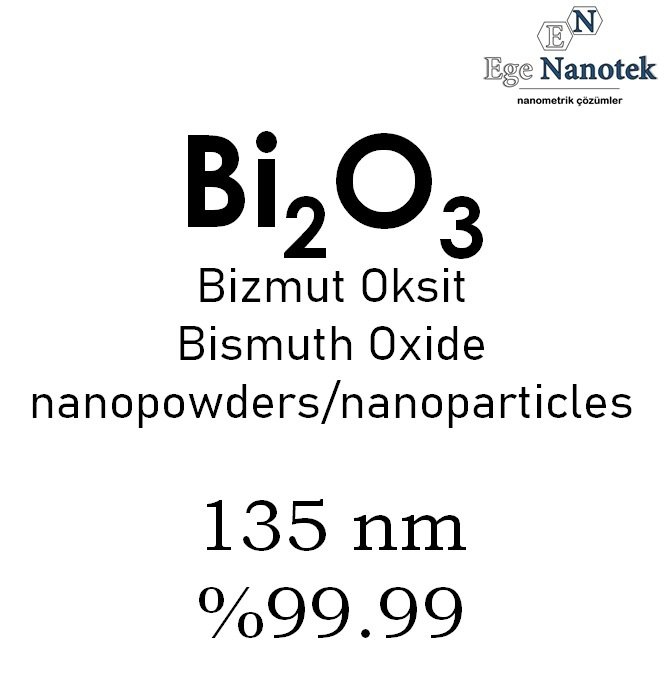 Nano Bizmut Oksit Tozu 135 nm