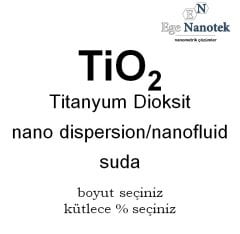 Titanyum Dioksit Dispersiyonu Nano Akışkanı Nano Fluid Suda