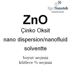 Çinko Oksit Nano Akışkanı Nano Fluid Solventte