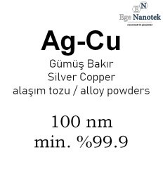 Gümüş Bakır Alaşım Tozu 100 nm min. %99.9