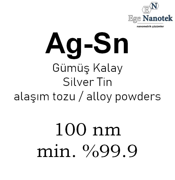 Gümüş Kalay Alaşım Tozu 100 nm min. %99.9