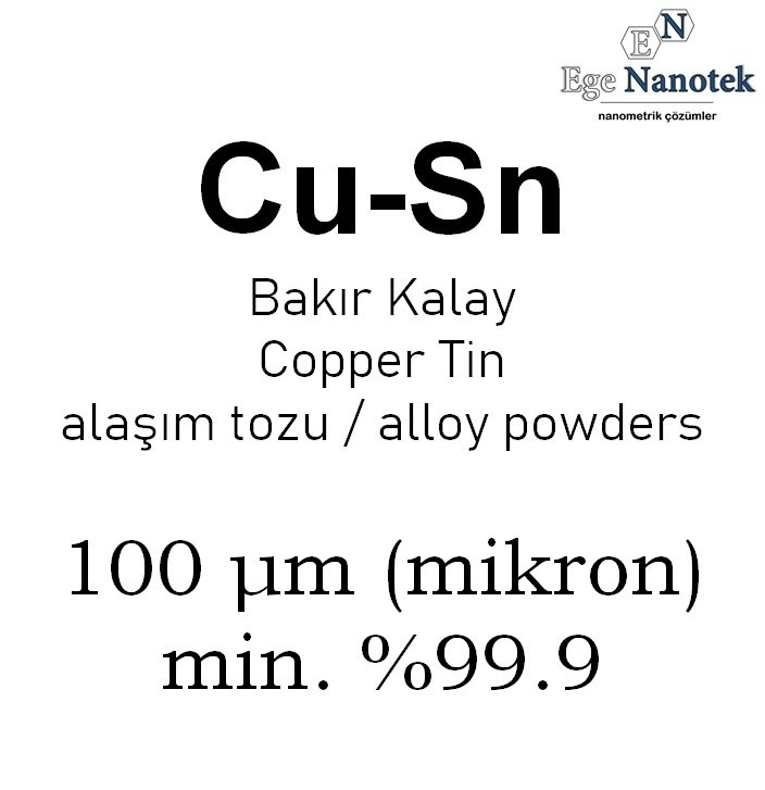 Bakır Kalay Alaşım Tozu 100 mikron min. %99.9