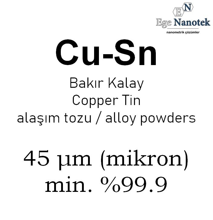 Bakır Kalay Alaşım Tozu 45 mikron min. %99.9