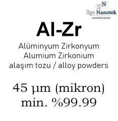 Alüminyum Zirkonyum Alaşım Tozu 45 mikron min. %99.99